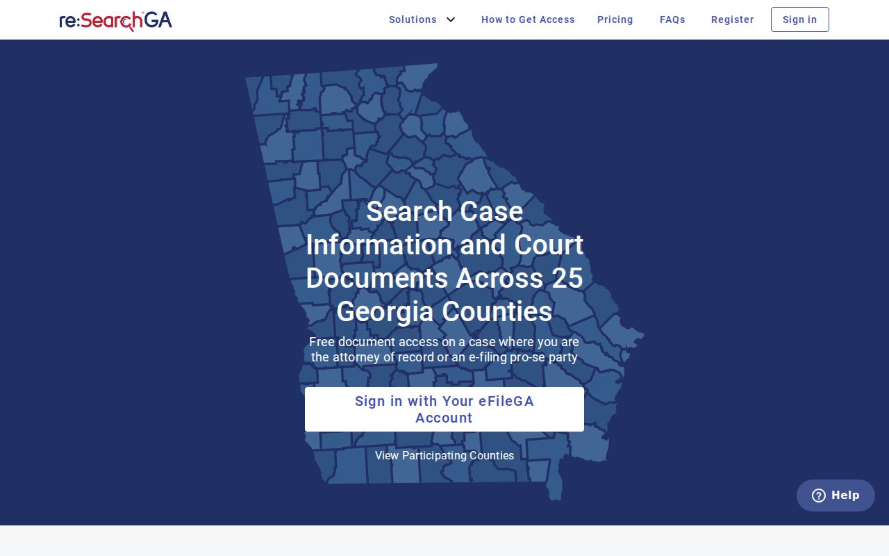 Perry resident lookup using the statewide Georgia case search
