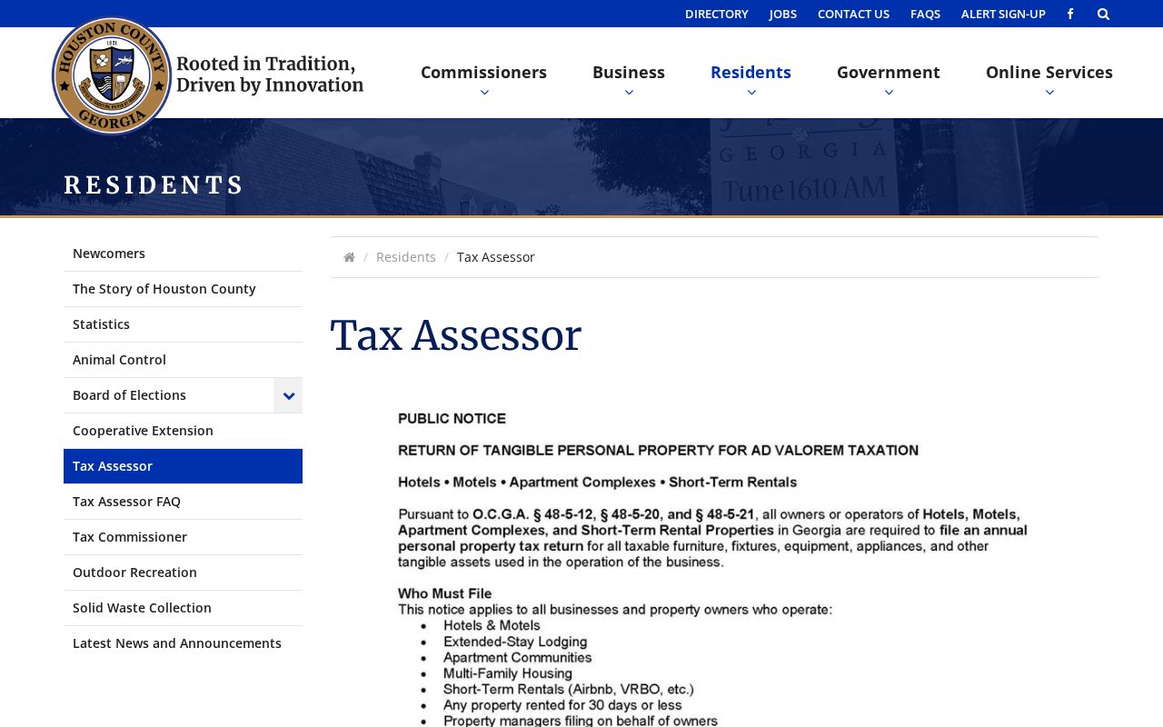 Perry street directory access through the Houston County tax assessor