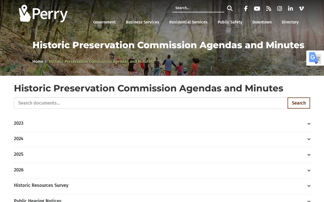 Perry ZIP code directory historical boundary and preservation records